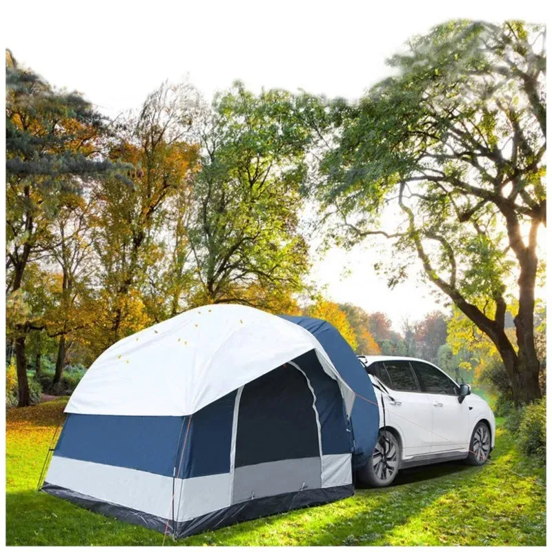 자동차 텐트 Outdoor Car Tail Double-Person Tent Car Side Self-Driving Tour Car Multifunction Sunshade Pergola Camping Tent