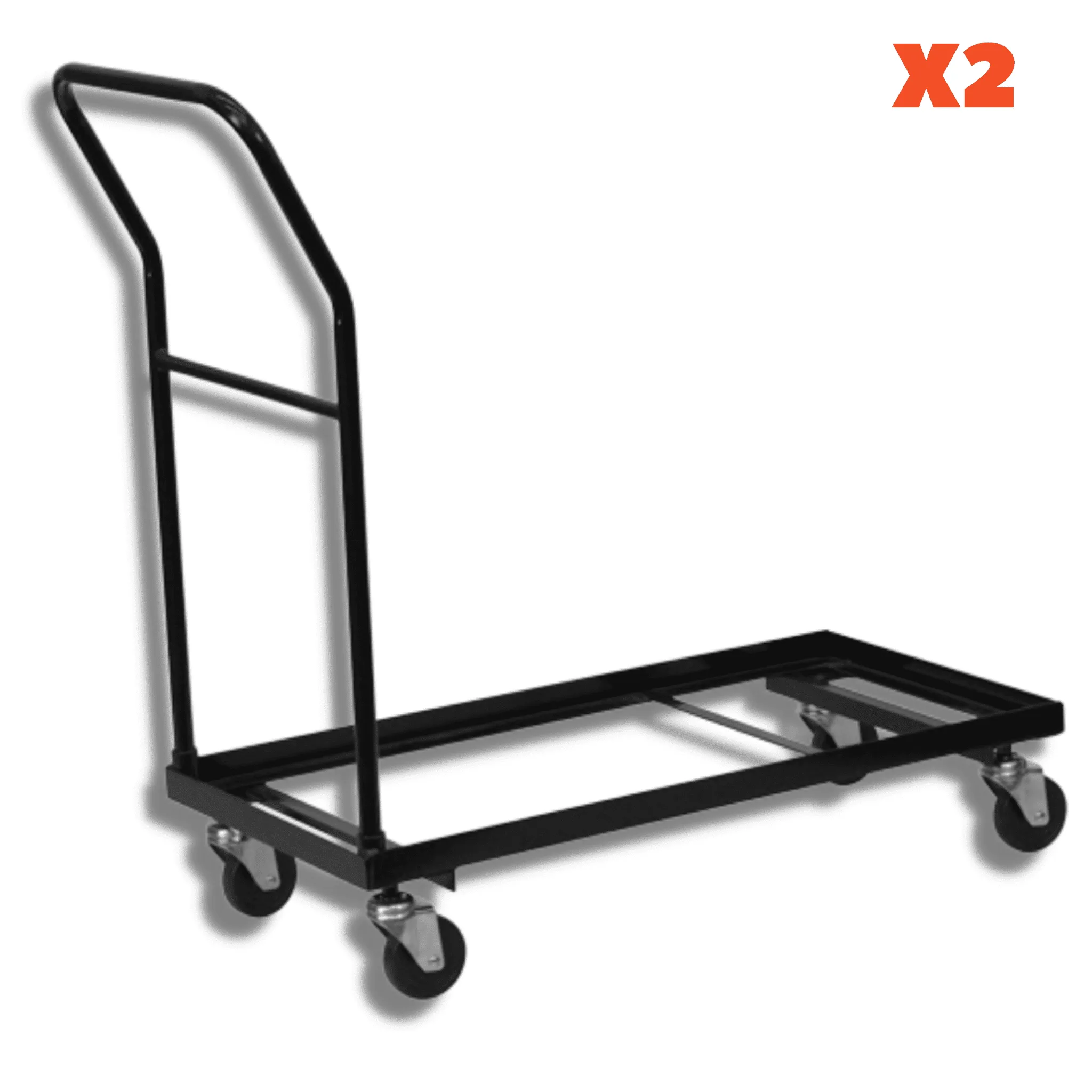 100 Hercules Plastic Folding Chairs with Dollies Package
