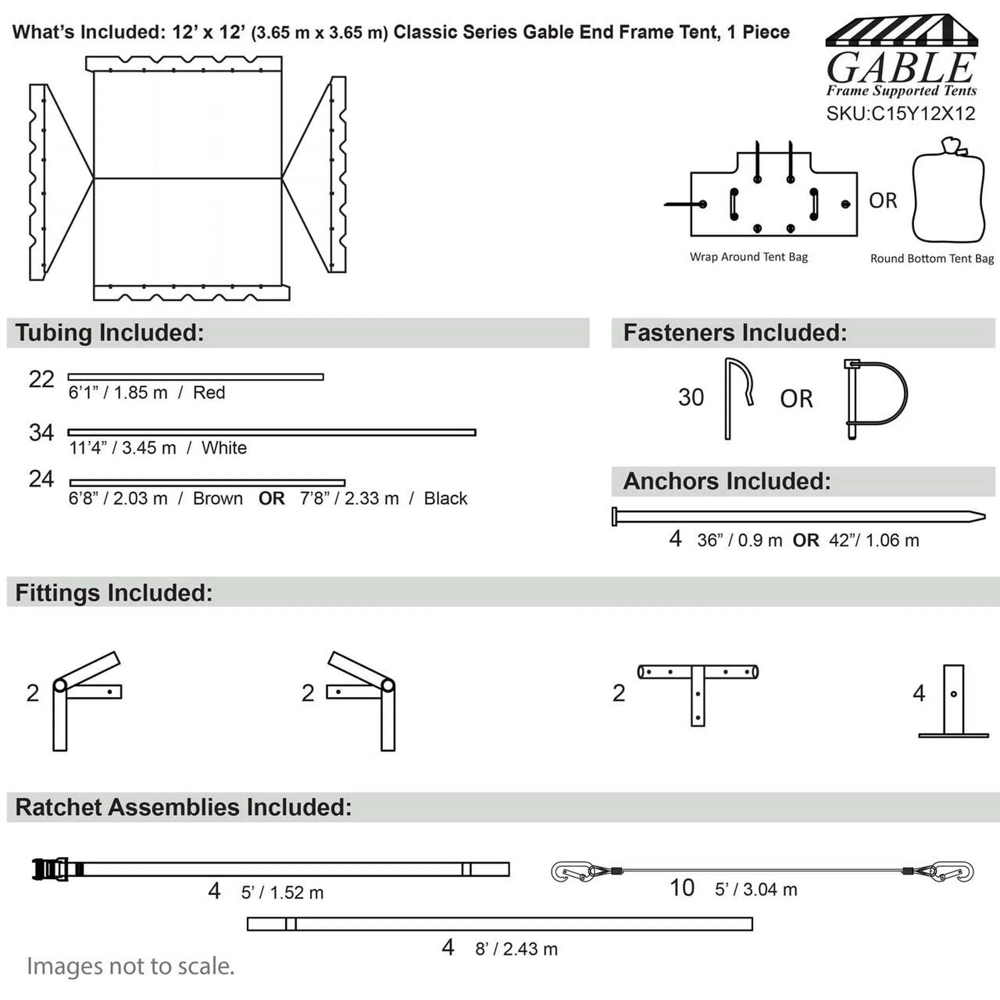 12x12 Classic Gable Frame Tent