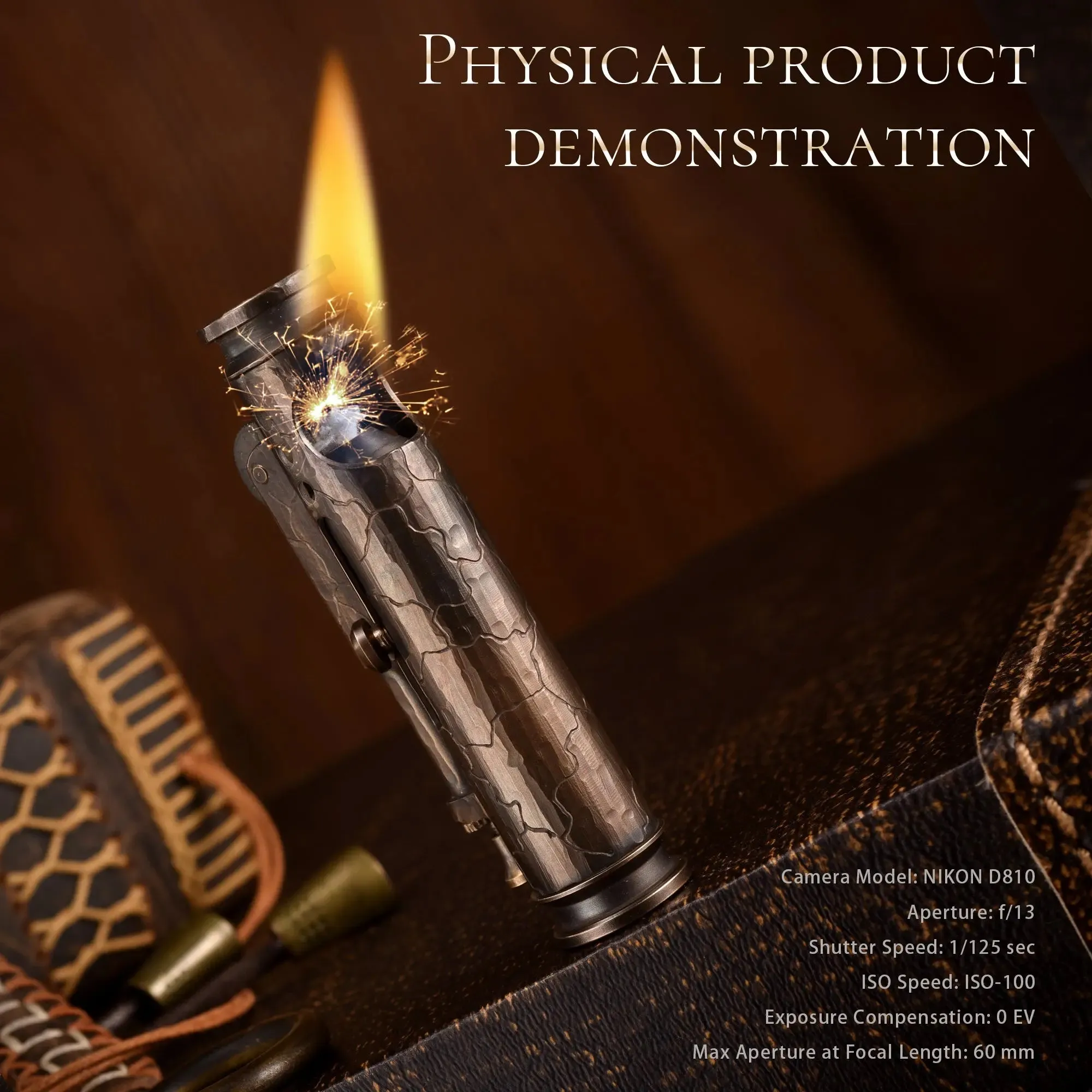 2025 New Products｜ Trench Lighter - Battle Soul - Hand Carved Cracks