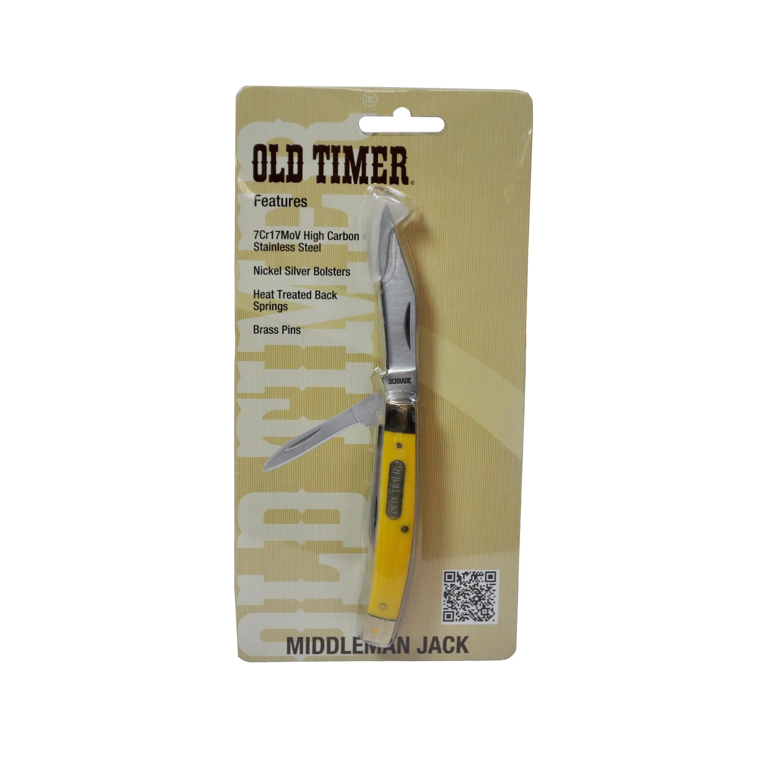 3 5-16" Middleman Jack 2 Blde Yel Hdl,cp