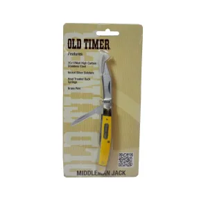 3 5-16" Middleman Jack 2 Blde Yel Hdl,cp