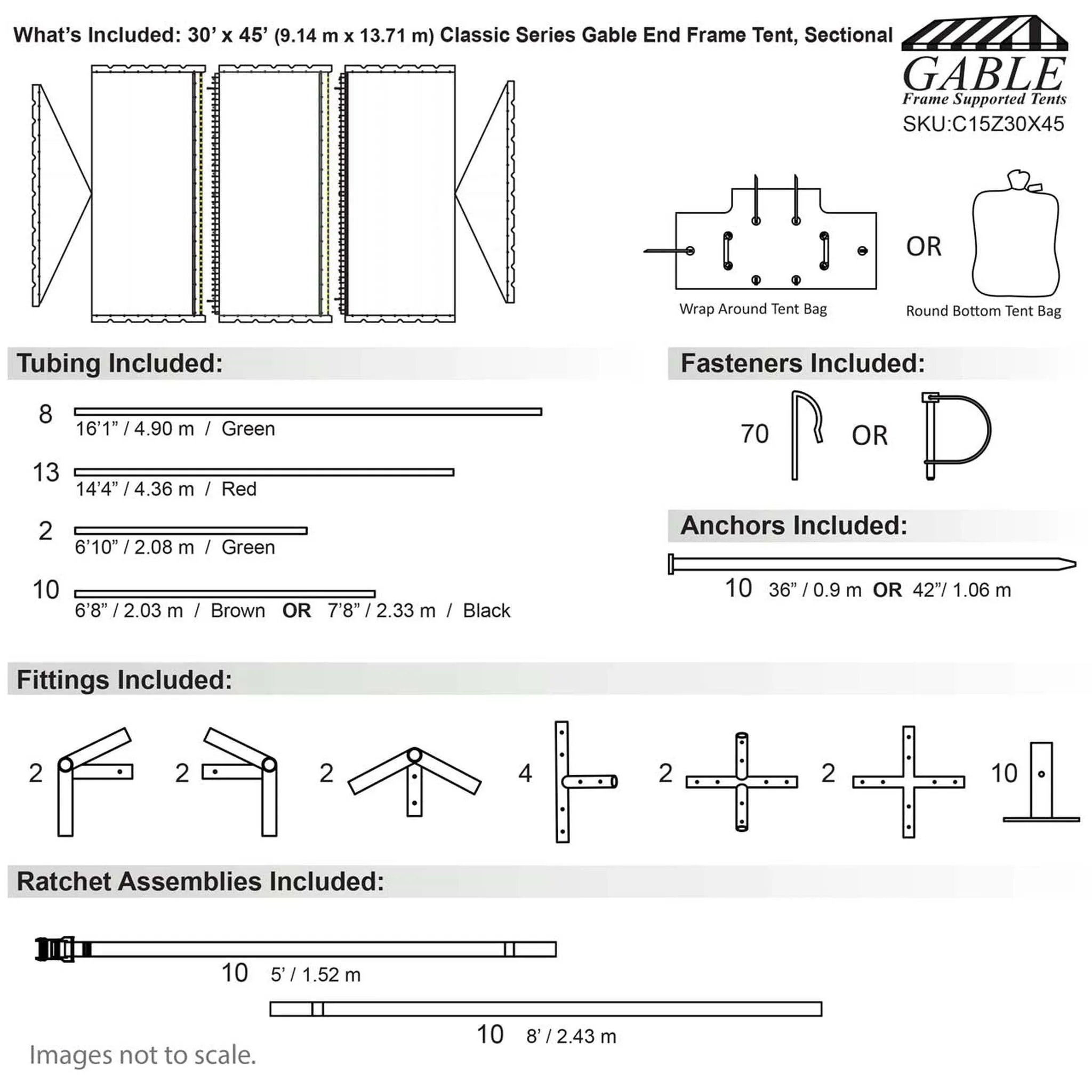 30x45 Classic Gable Frame Tent