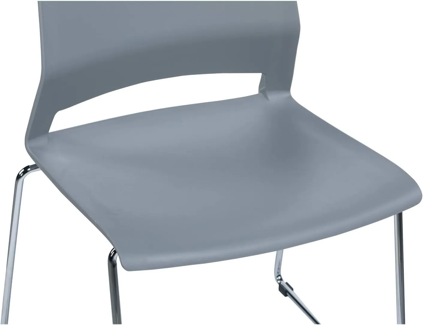 4 Pack Stack Chairs, Lightweight Premium Plastic Chairs, Sled Base Stacking Chair for Office, Home, Library, Business Centers.…