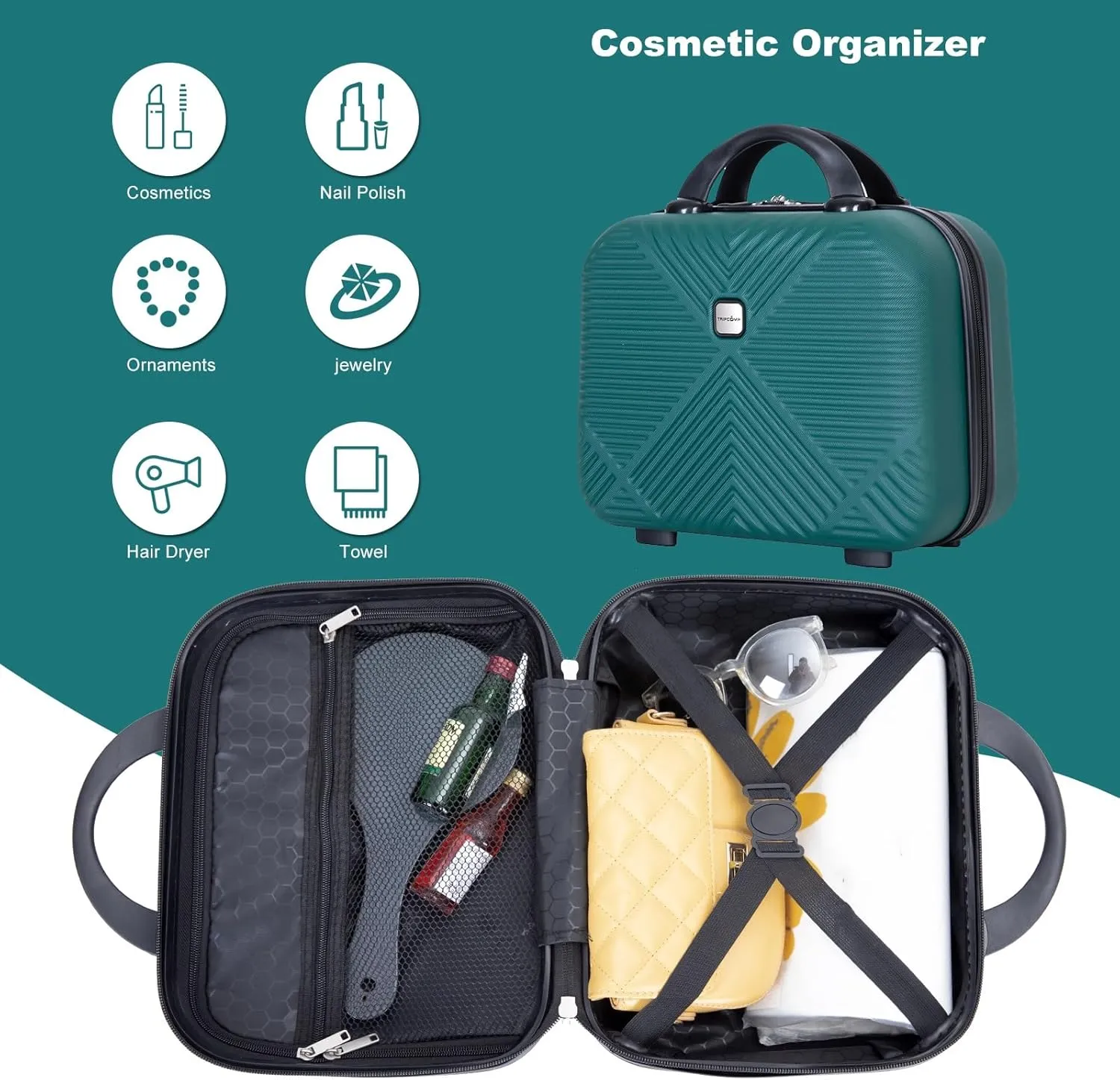 4 Piece Luggage Sets Travel Suitcase, Large Capacity Lightweight Luggage Sets with TSA Lock & Spinner Wheels, Clearance Carry On Luggage Suitcase Set