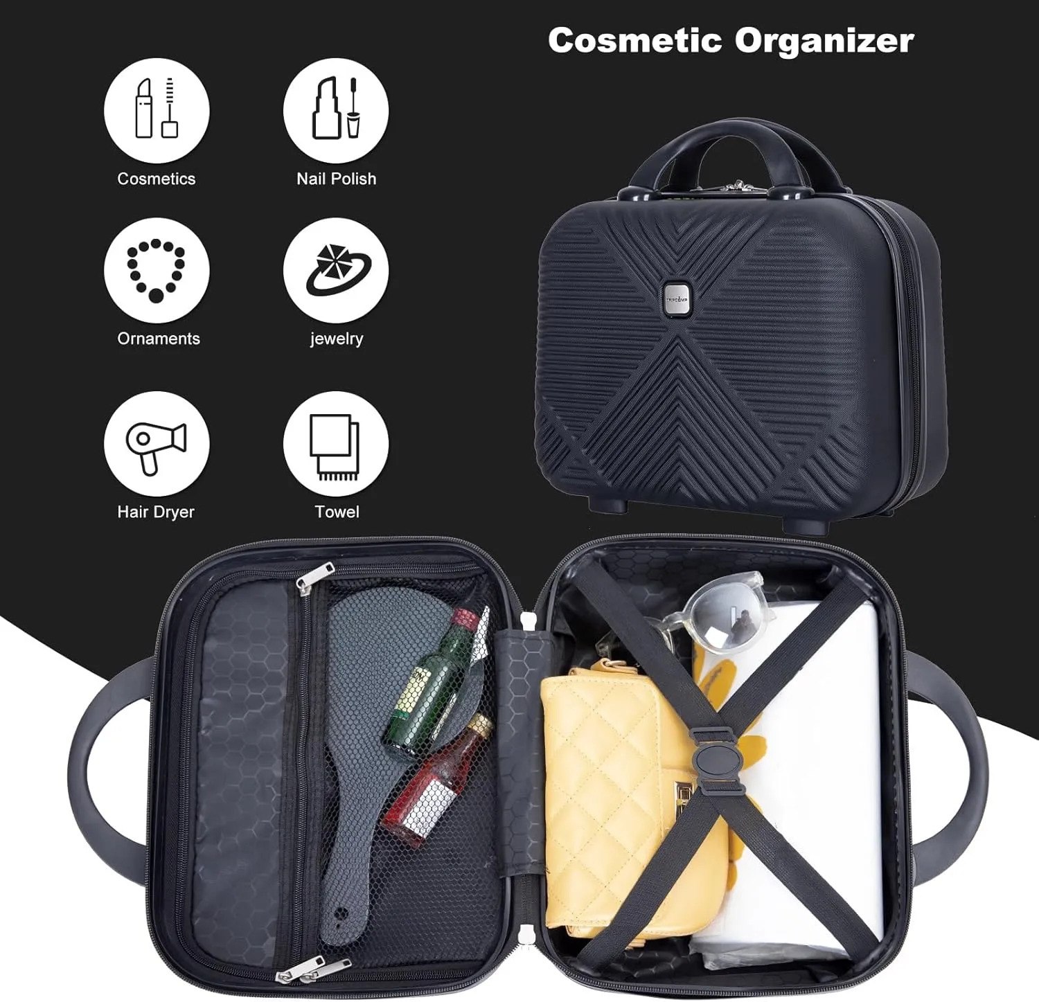 4 Piece Luggage Sets Travel Suitcase, Large Capacity Lightweight Luggage Sets with TSA Lock & Spinner Wheels, Clearance Carry On Luggage Suitcase Set