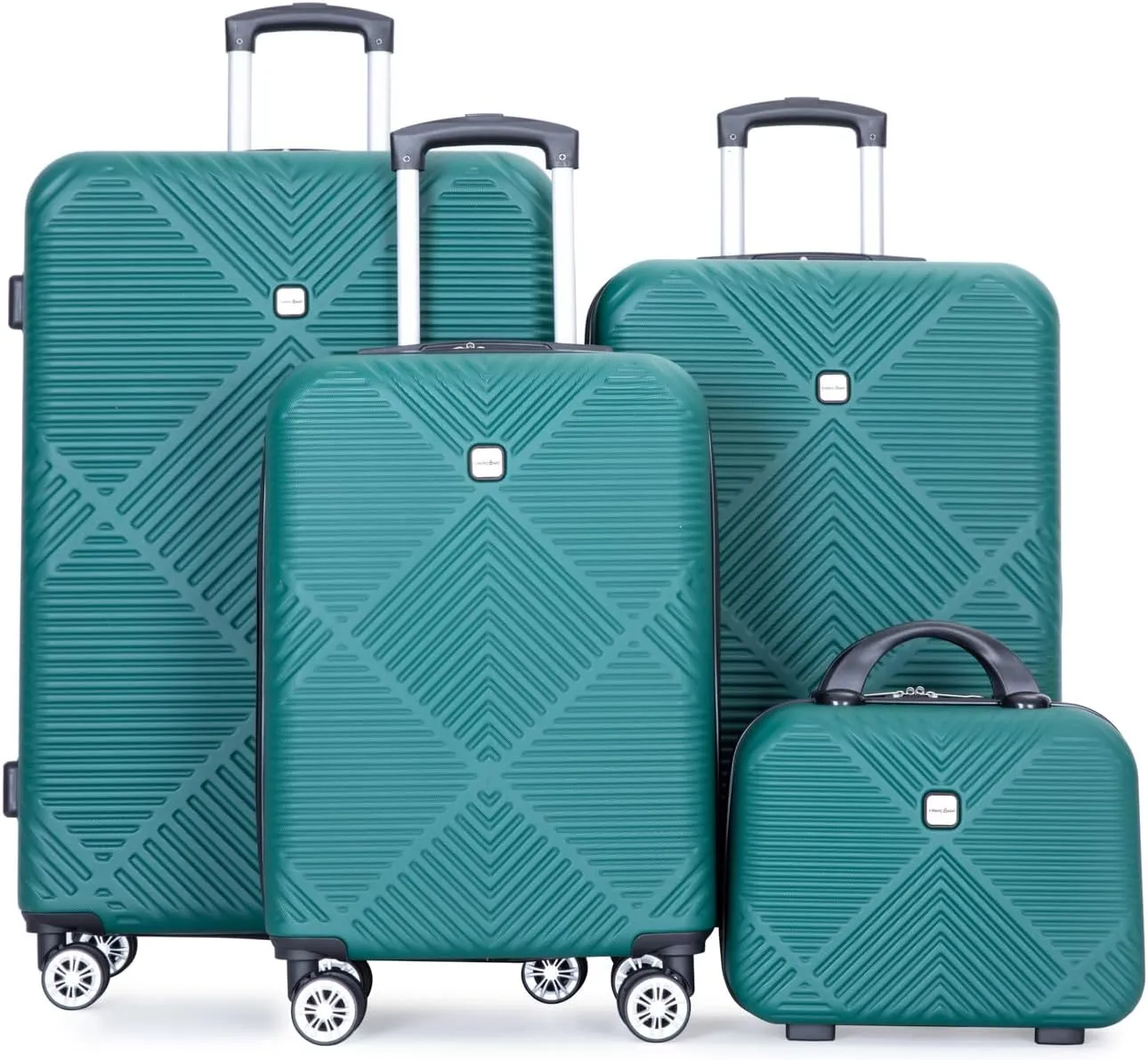 4 Piece Luggage Sets Travel Suitcase, Large Capacity Lightweight Luggage Sets with TSA Lock & Spinner Wheels, Clearance Carry On Luggage Suitcase Set