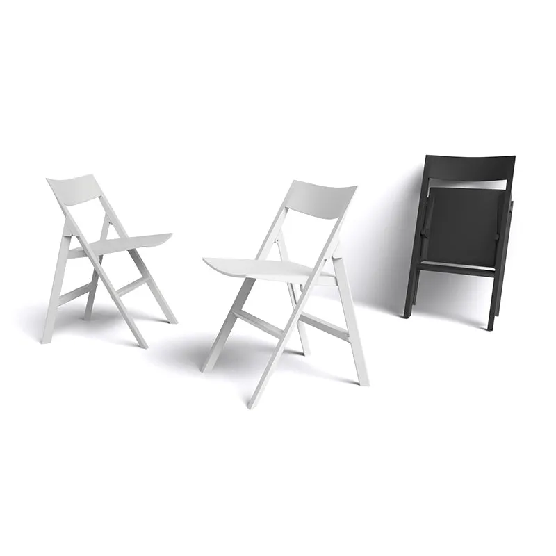 54197 QUARTZ FOLDING CHAIR WHITE