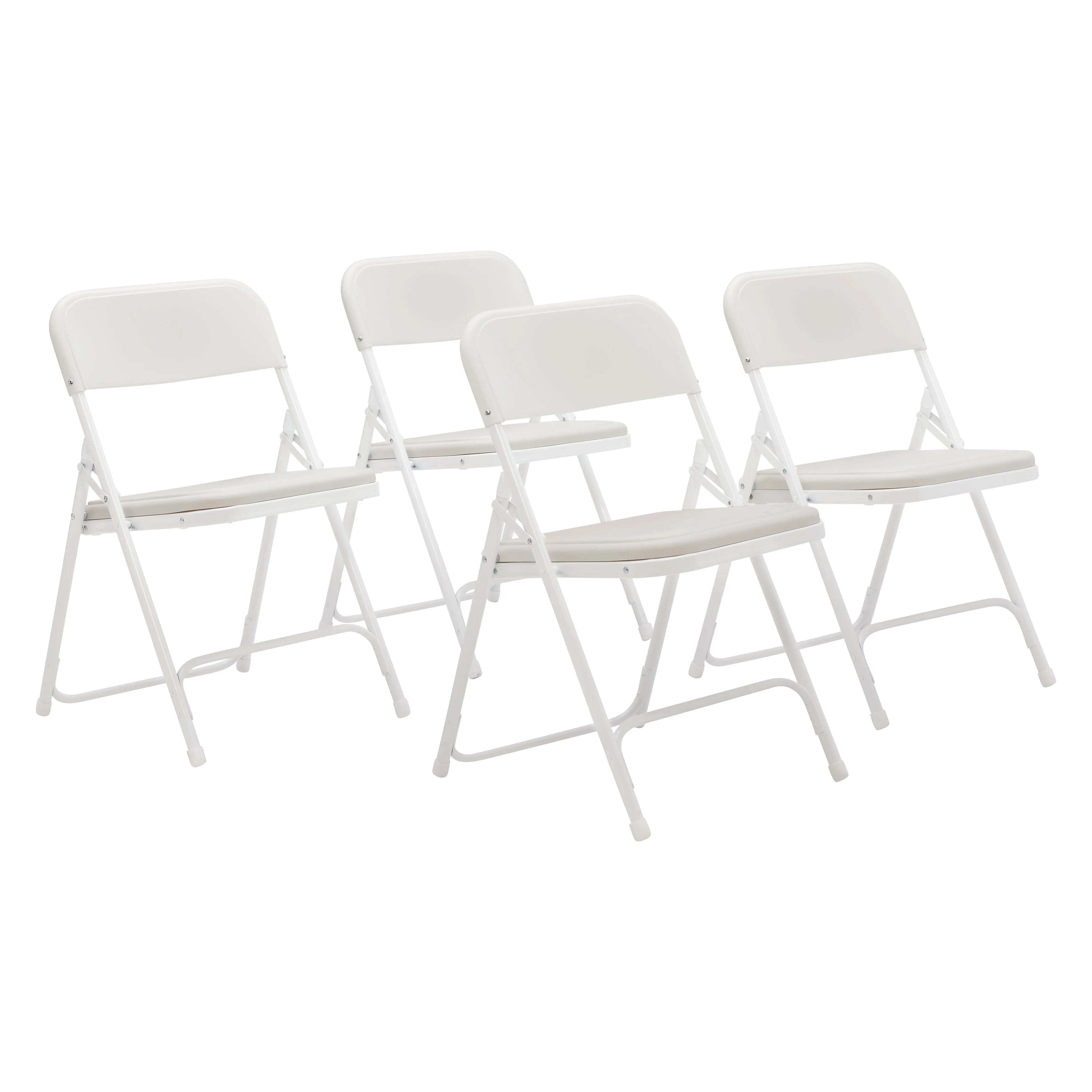 800 Series Premium Lightweight Plastic Folding Chair (Pack of 4)