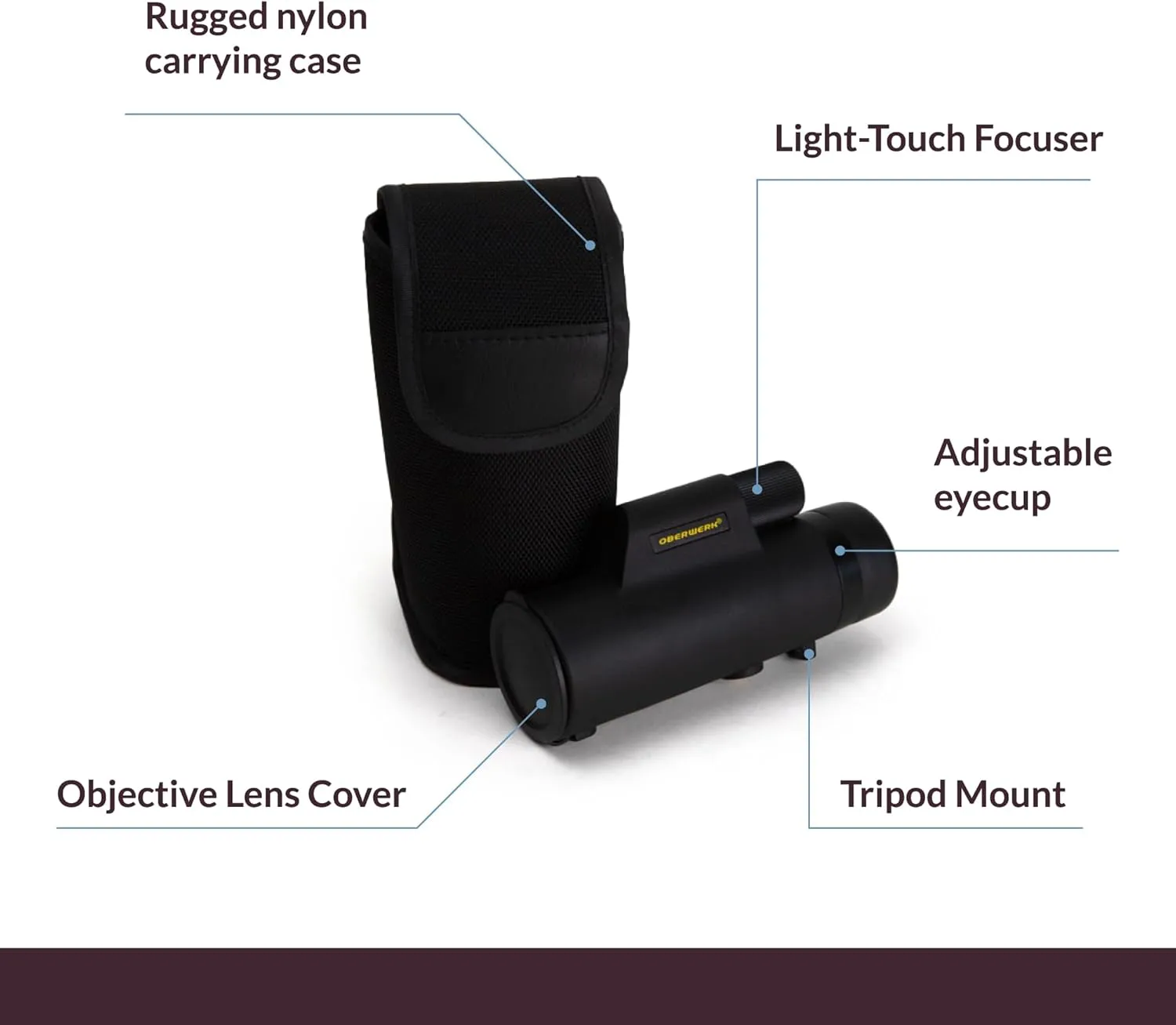 8x32 Sport HD II Monocular - Professional Scope/Optics for Children/Bird- Watching/Waterproof/Light-Touch Focuser