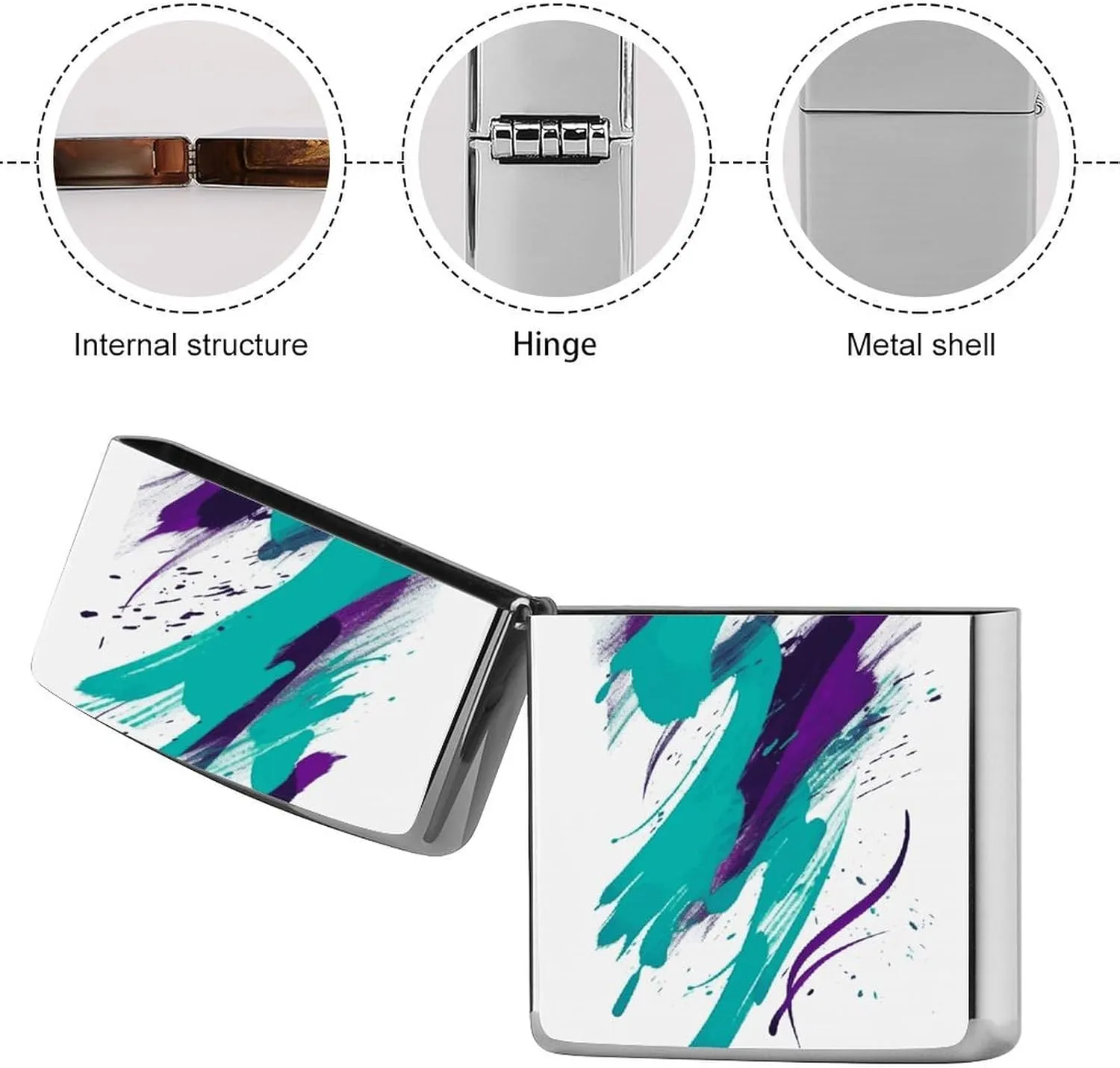 90's Cup DesignLighter Case Waterproof Lighter Sleeve Lighters Protective Cover with Graffiti Design