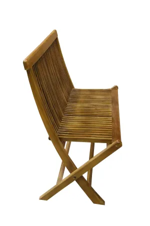 Ala Teak Wood indoor Outdoor Patio Garden Yard Folding Chair Seat Teak Chair