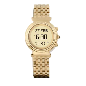 Alfajr WF-14S Round Dial Stainless Steel Strap Lady Watch