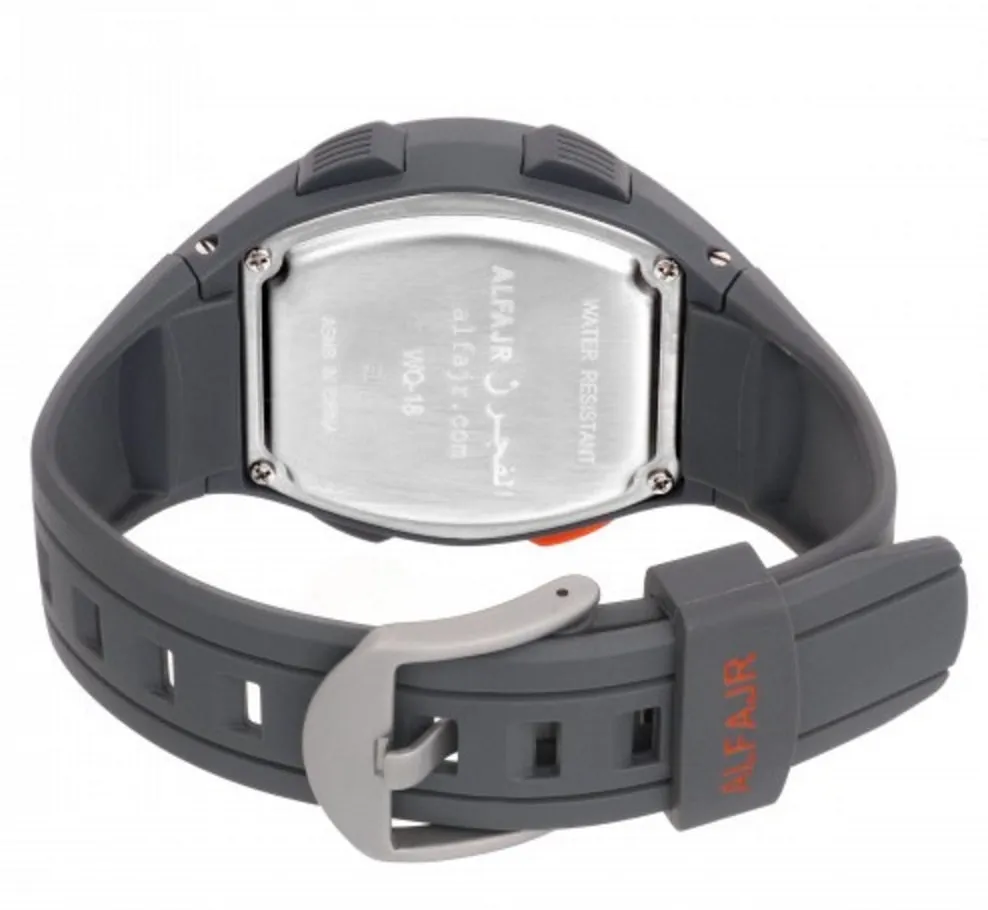 Alfajr WQ-18 Grey Qibla Compass Azan Prayer Watch