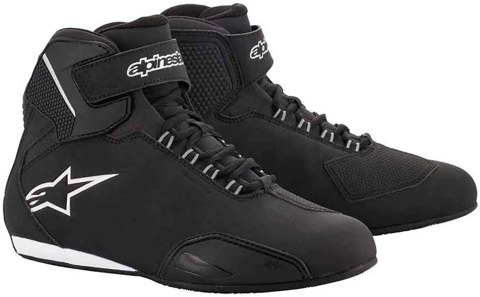 Alpinestars Stella Sektor Waterproof Women's Street Motorcycle Shoes - Black/Silver / 8