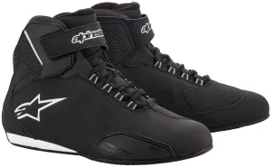 Alpinestars Stella Sektor Waterproof Women's Street Motorcycle Shoes - Black/Silver / 8