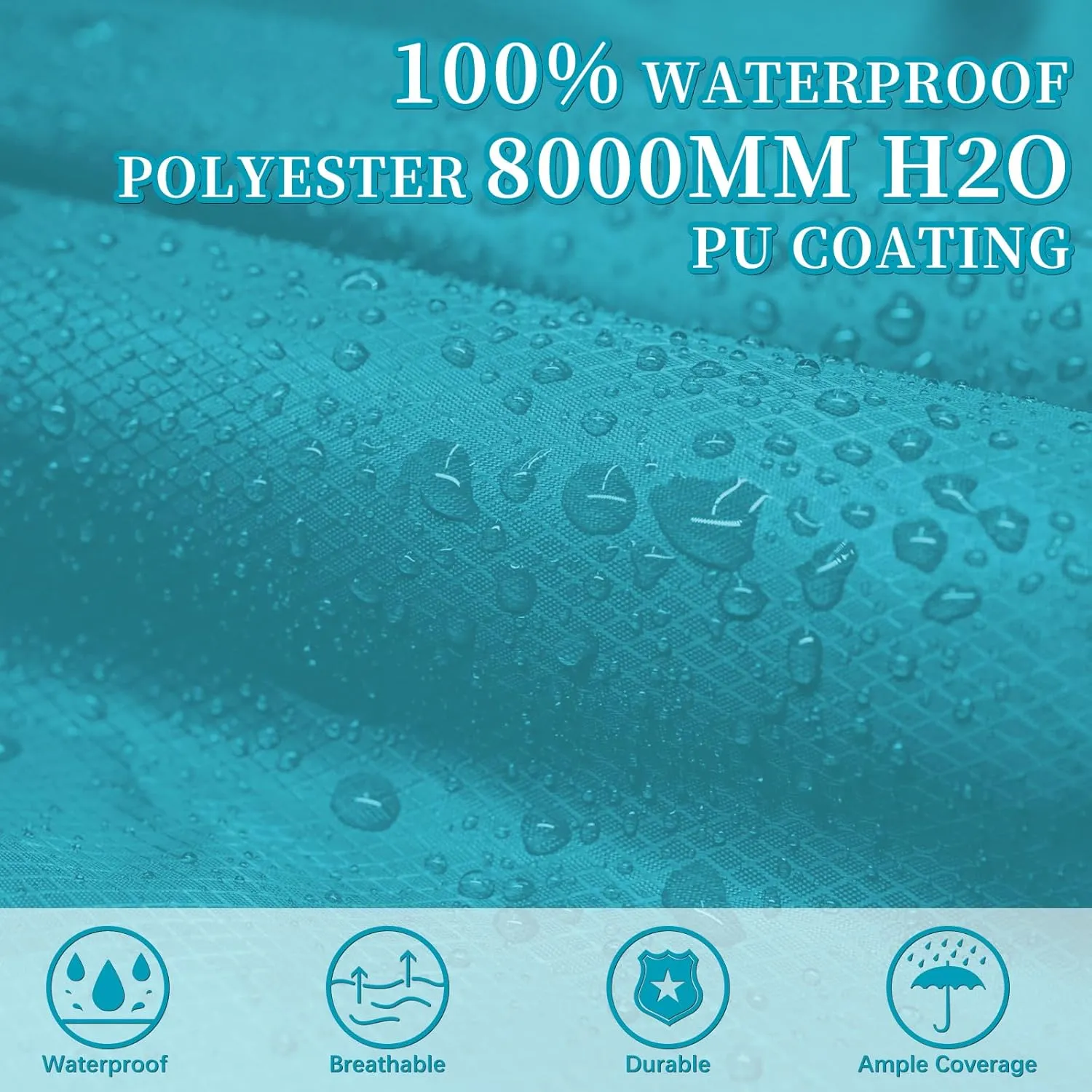 Andake Hooded Rain Poncho for Adults Waterproof Lightweight Raincoat for Men & Women Reusable Rain Ponchos for Cycling