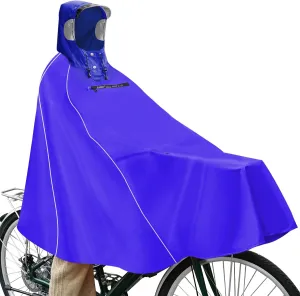Andake Hooded Rain Poncho for Adults Waterproof Lightweight Raincoat for Men & Women Reusable Rain Ponchos for Cycling