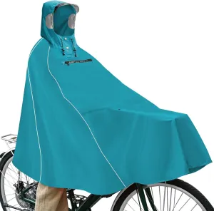 Andake Hooded Rain Poncho for Adults Waterproof Lightweight Raincoat for Men & Women Reusable Rain Ponchos for Cycling