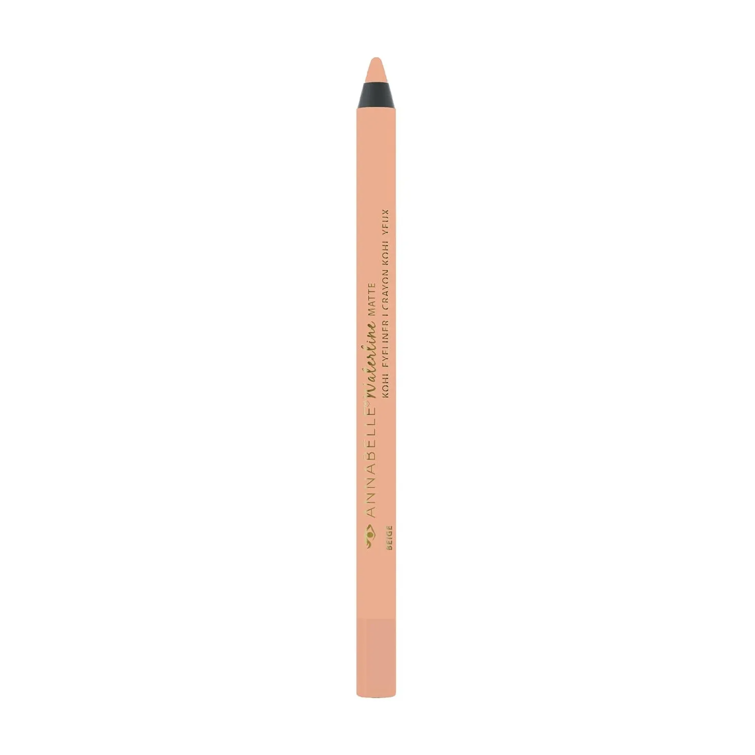 Annabelle Waterline Matte Kohl Eyeliner Pencil, Beige, Intense Colours, Matte Finish, Easy-To-Apply, Long-Lasting 10h, Waterproof, Transferproof, Cruelty-Free, 1.2 g