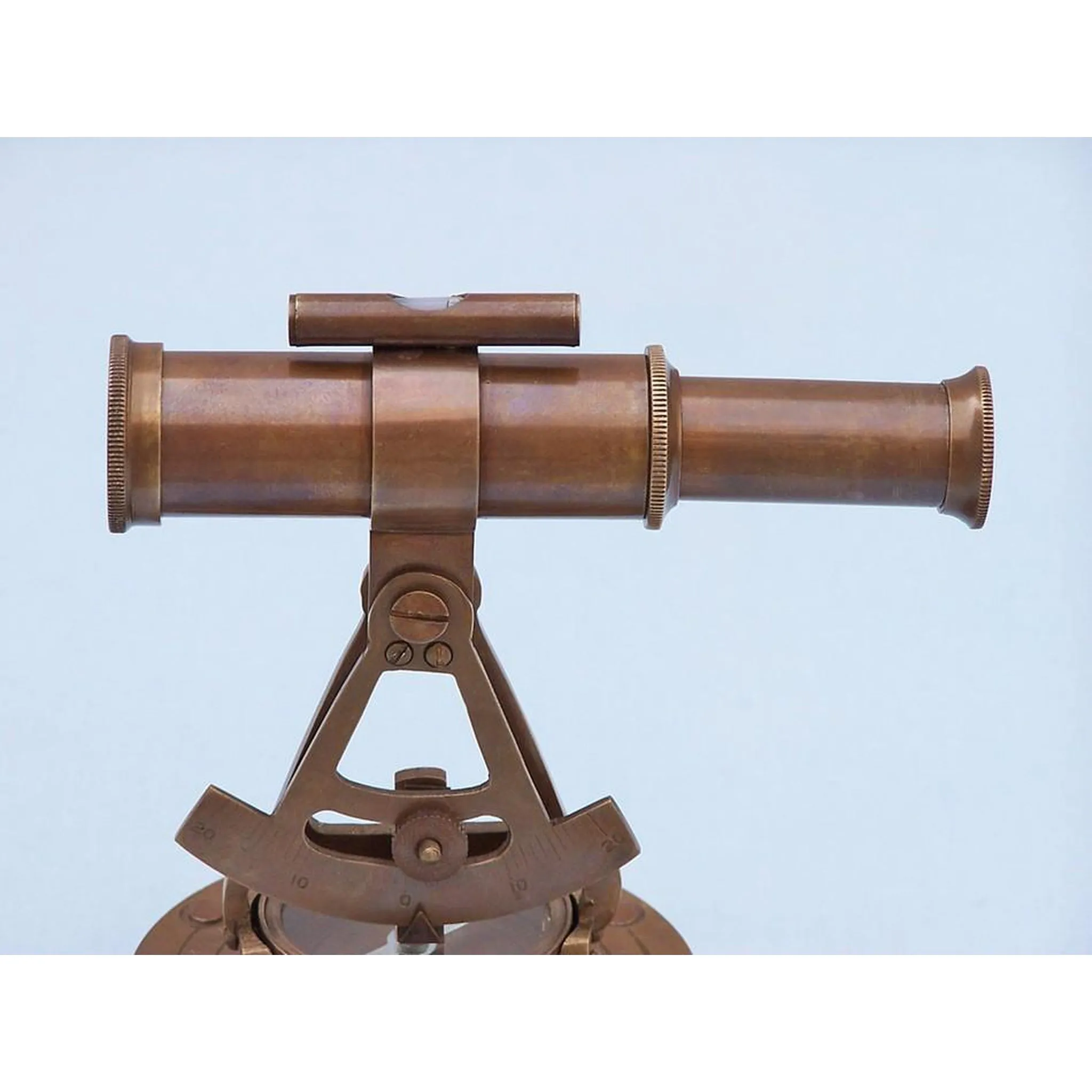 Antique Brass Brass Alidade Compass 7"