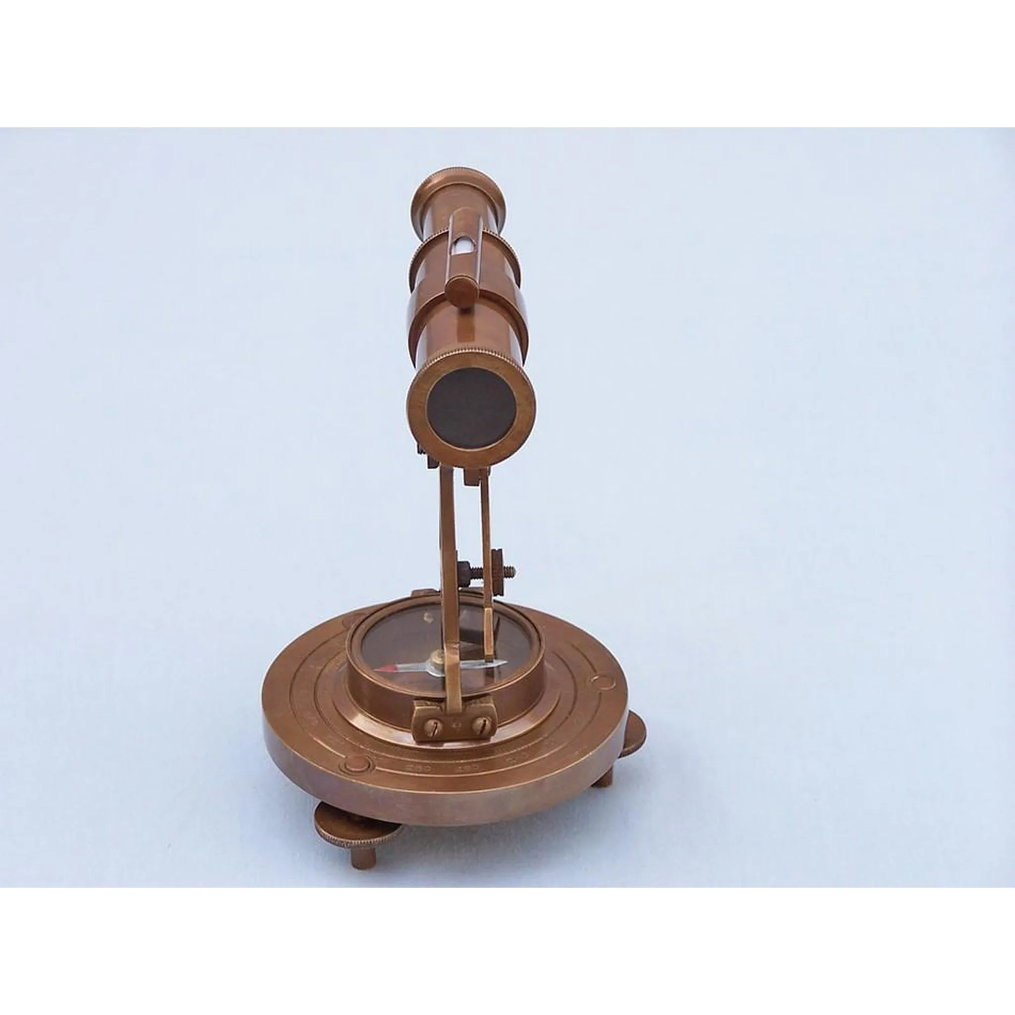 Antique Brass Brass Alidade Compass 7"