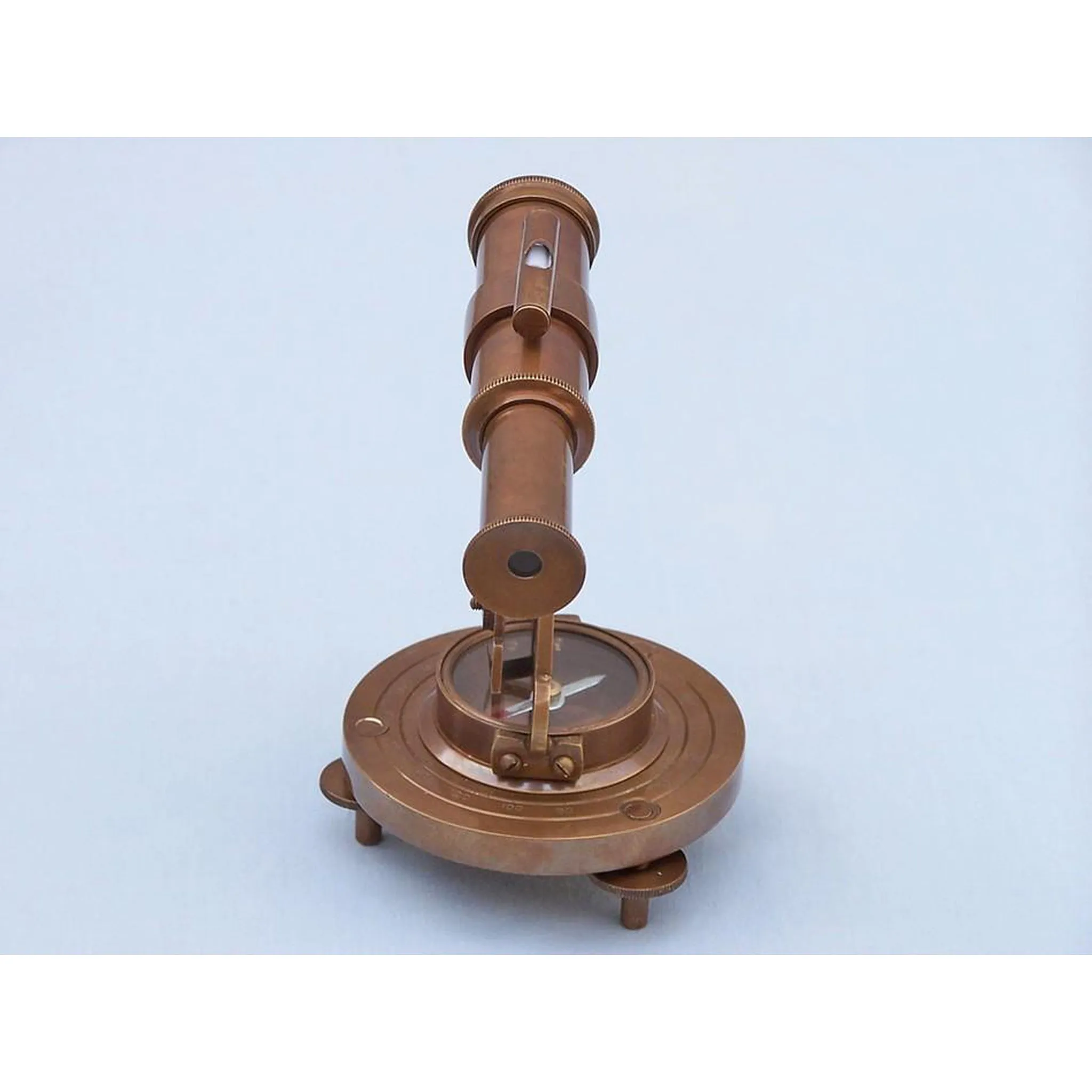 Antique Brass Brass Alidade Compass 7"