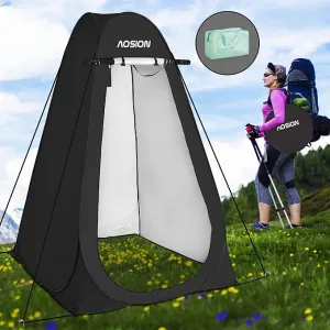 AOSION Privacy Shower Tent,Pop Up Changing Tent,Camp Bathroom Changing Dressing Room,Portable Toilet Tent with Carry Bag for Camping, Beach