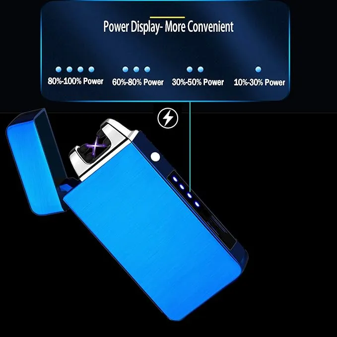 Arc Lighter, Smart Electric Lighter, USB Rechargeable Lighter Windproof Flameless Lighter Lightweight Plasma Lighter for Fire,BBQs,Fireworks,Candle,Camping - Outdoors Indoors (New-Black)
