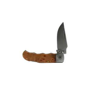 Ariat Smooth Brown Folding Knife