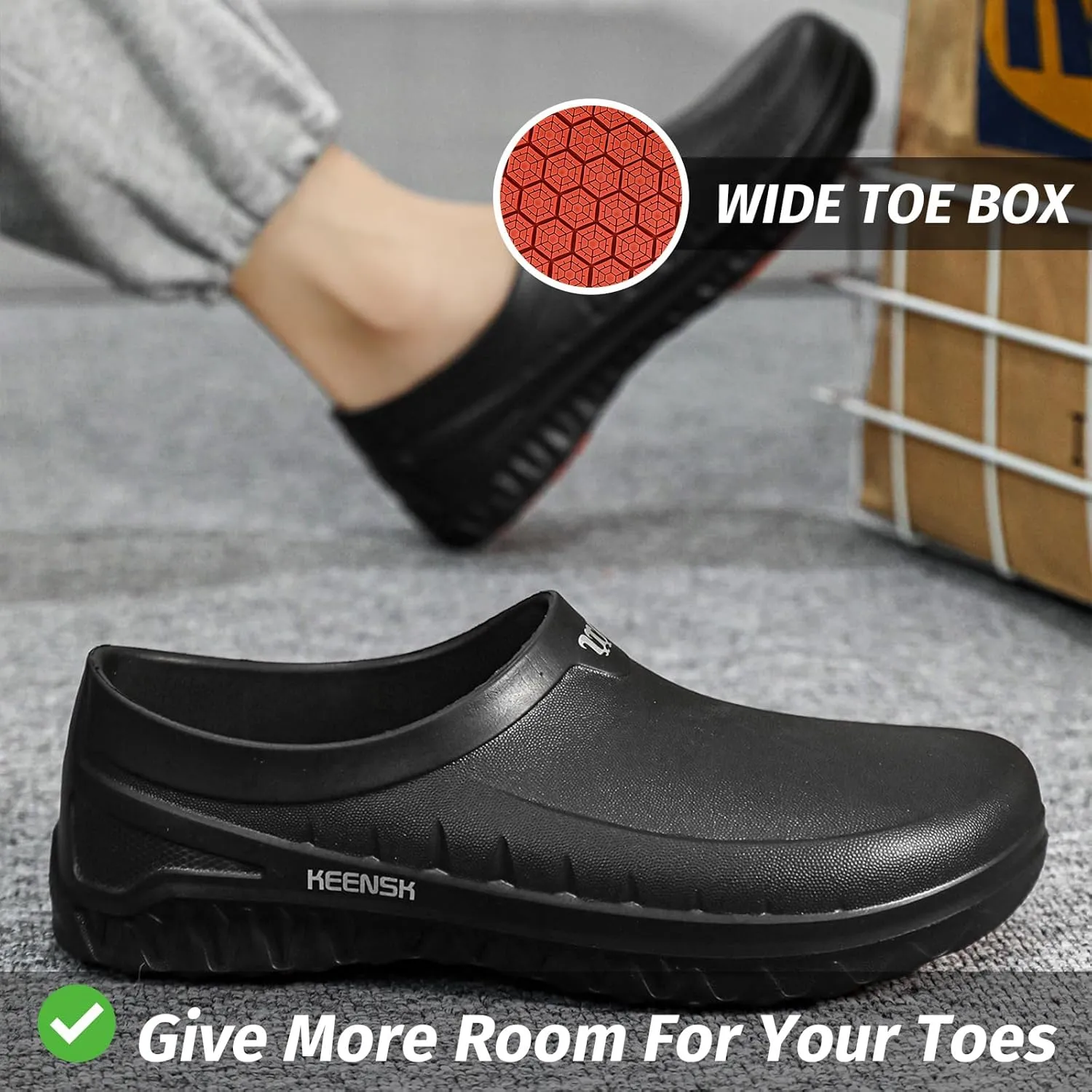 Armadillo Chef Shoes for Men - Slip Resistant, Lightweight & Waterproof Zapatos de Chef for Women, Ideal Work Shoes for Kitchens