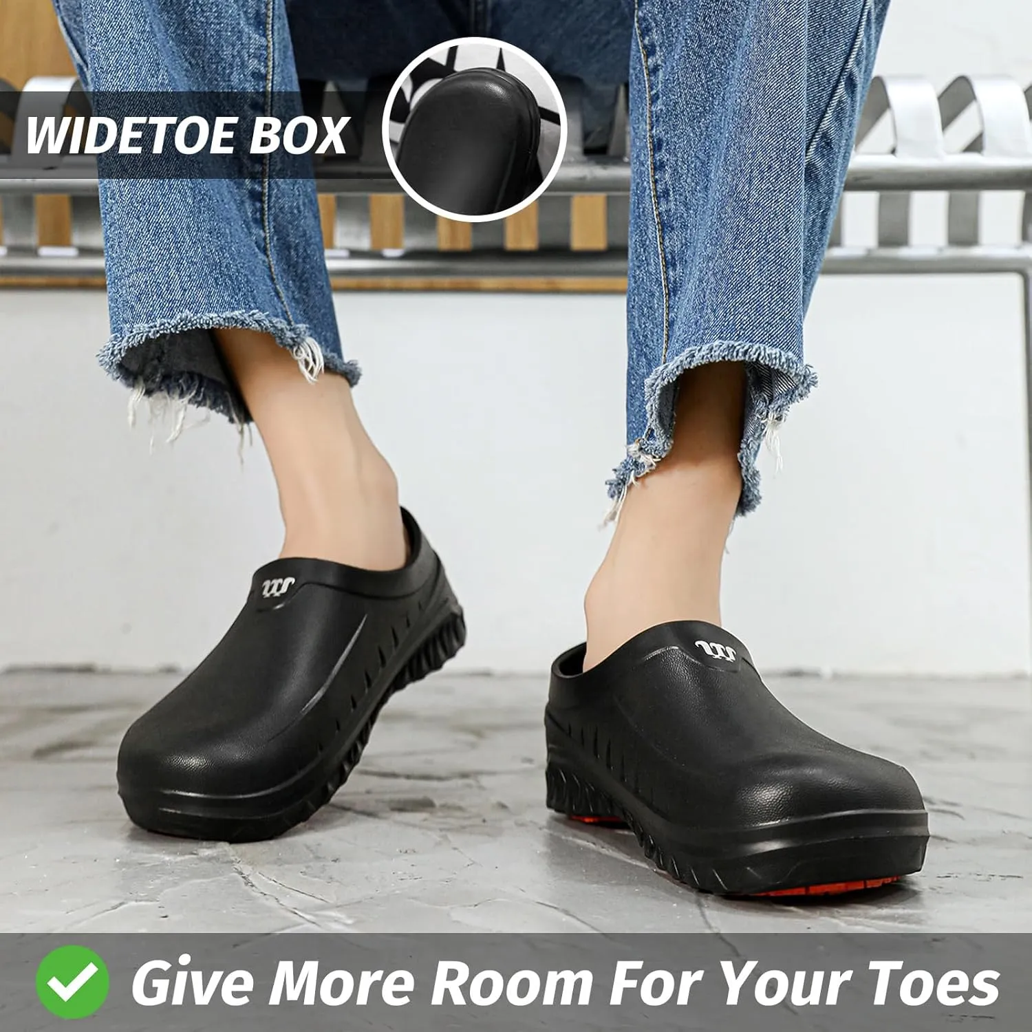 Armadillo Chef Shoes for Men - Slip Resistant, Lightweight & Waterproof Zapatos de Chef for Women, Ideal Work Shoes for Kitchens