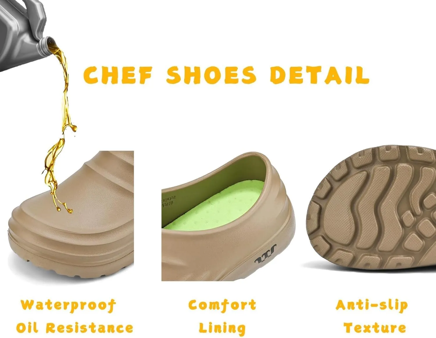Armadillo Clogs for Men,Armadillo Chef Shoes Slip Resistant,Kitchen Waterproof Shoes for Women