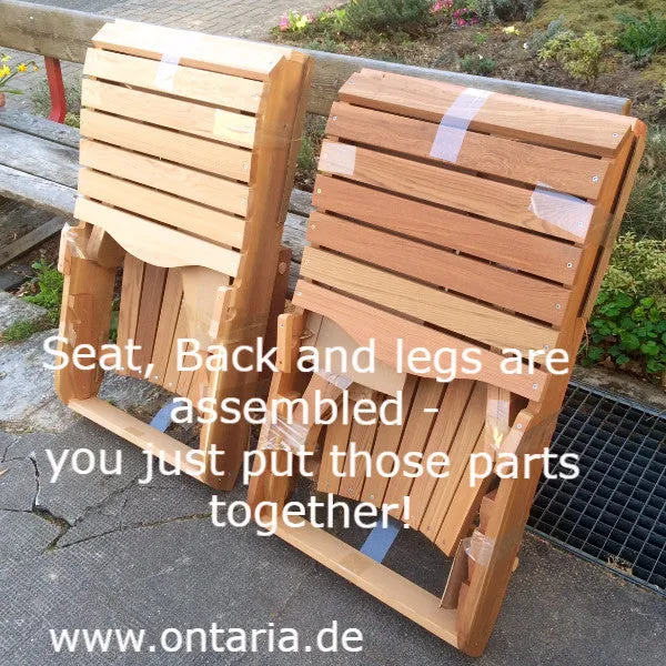 Aufbau-Service: 2xAdirondack - Original Bear Chairs - CHF 10 gespart!