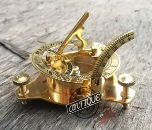 AV Sun Dial Compass Magnetic Needle Sun-Clock Time Piece(Vintage Gifts) Friends/Family