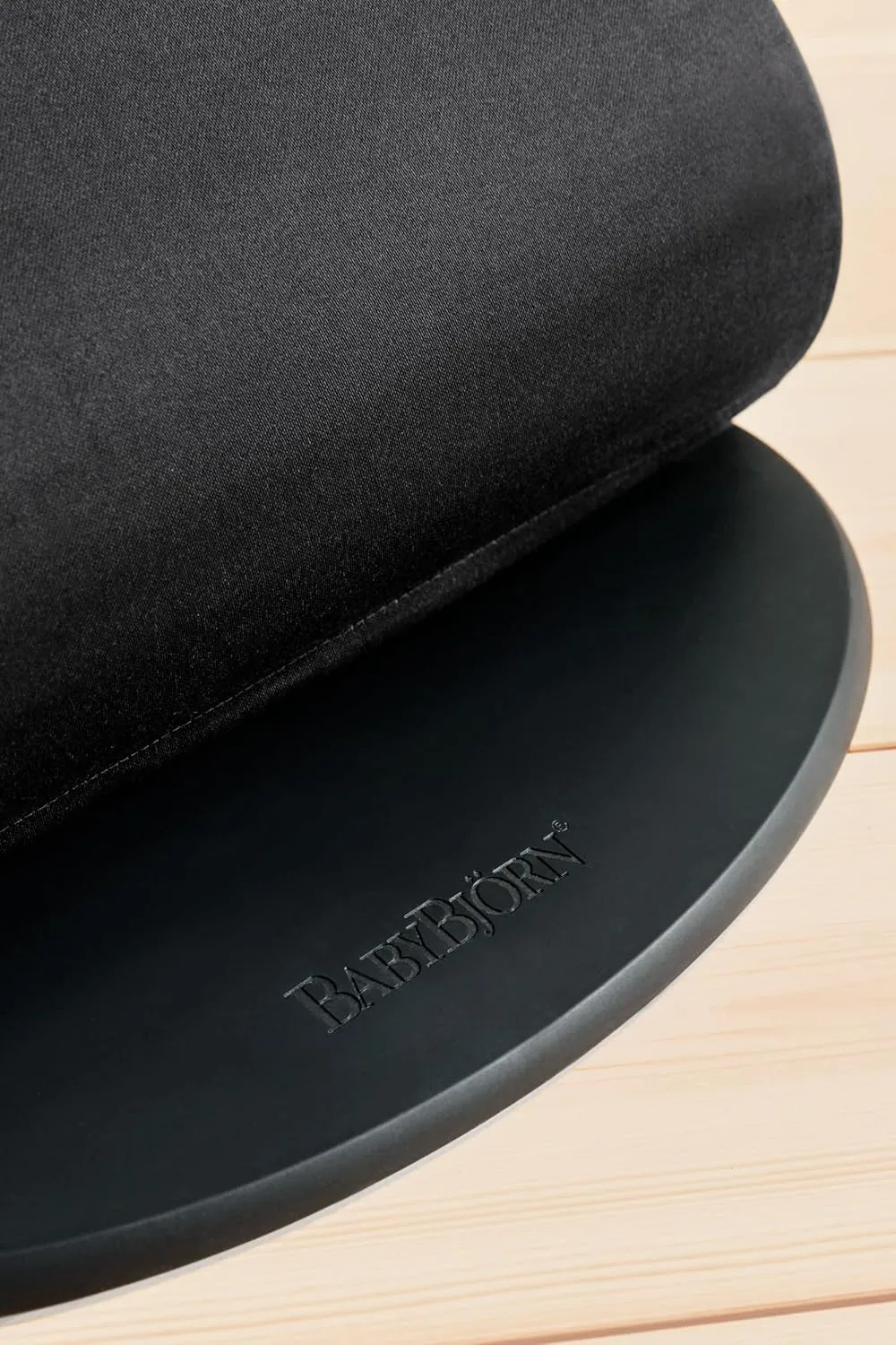 BabyBjörn Bouncer Balance Soft, Cotton, Black/Dark Gray | 2-in-1 Adjustable Baby Bouncer Seat and Toddler Chair, Newborn to Toddler (8-29 lbs), 4 Positions, Lightweight & Portable