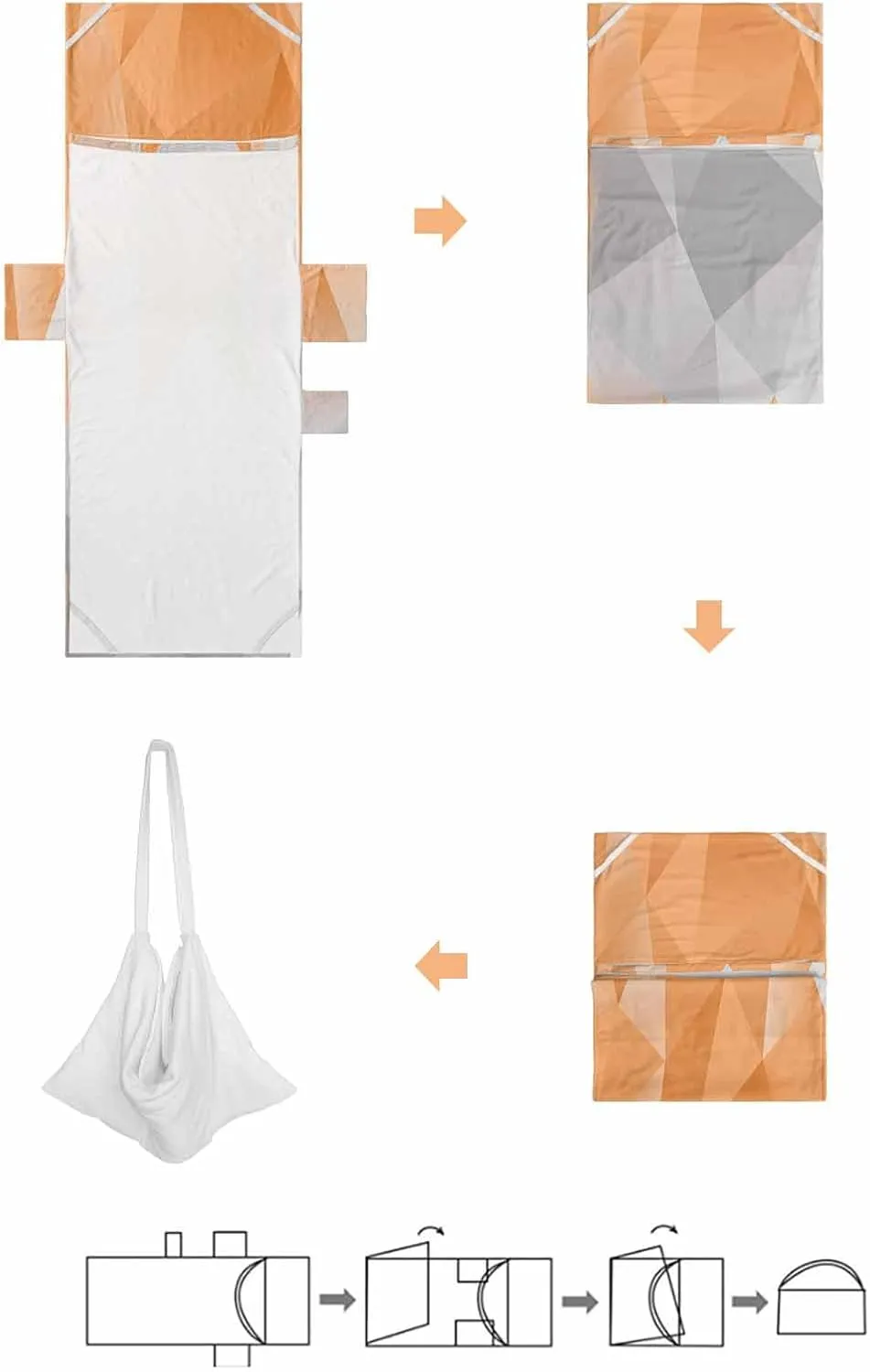 Beach Pool Patio Lounge Chaise Chair Cover Towel with Pockets, Geometric Orange Absorbent & Quick Dry Microfiber Towel Cover Bag Summer Travel Accessories for Sunbathing Modern Abstract Gradient Grey