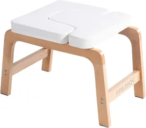 Beech Wood Headstand Yoga Chair Inverted Bench for Inversions and Relaxation,Correct Posture, Build Strength and Flexibility,Fat Burning and Balance Training