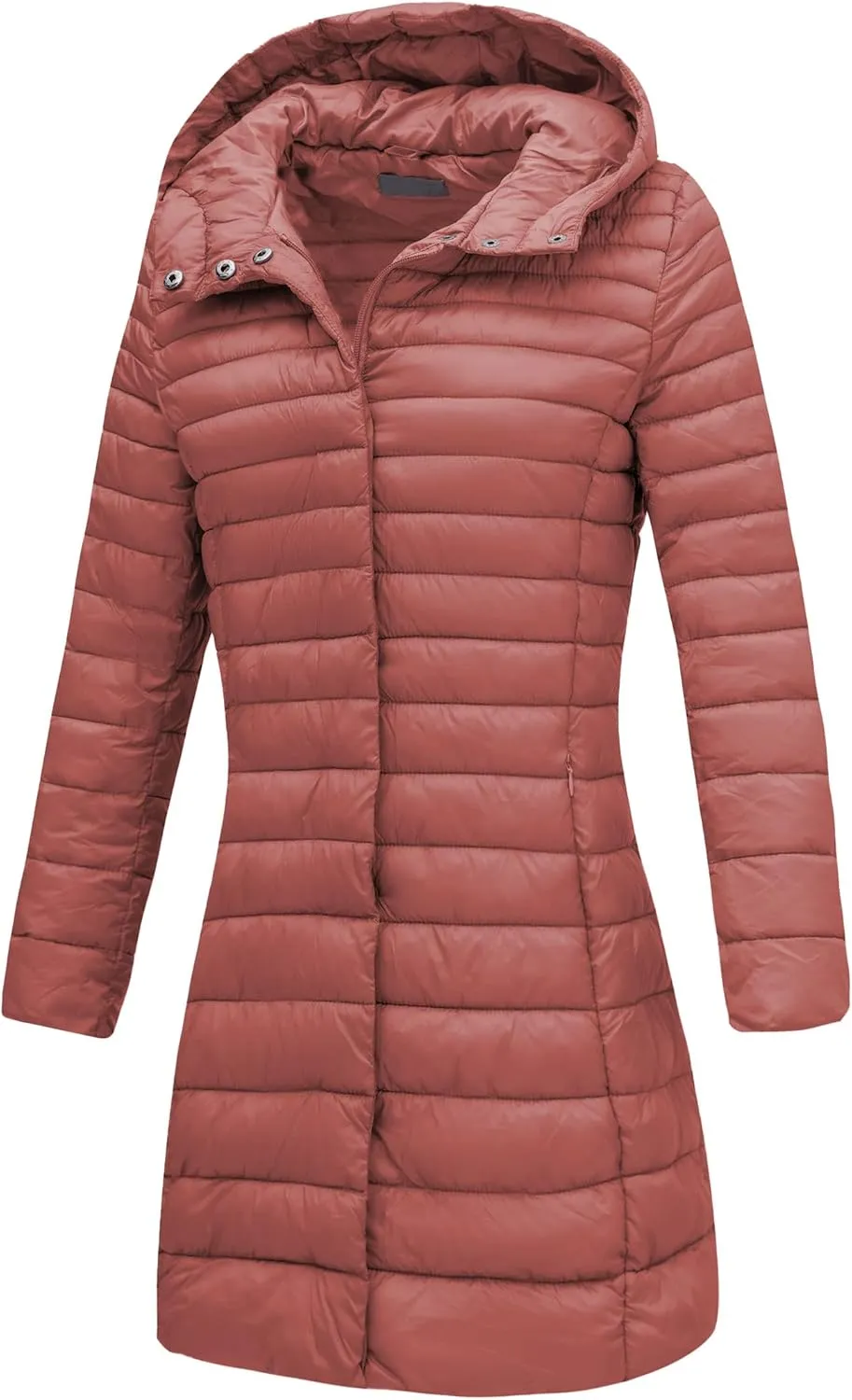 Bellivera Women's Quilted Lightweight Puffer Jacket, Winter Coats for Women Long Padded Bubble Coat
