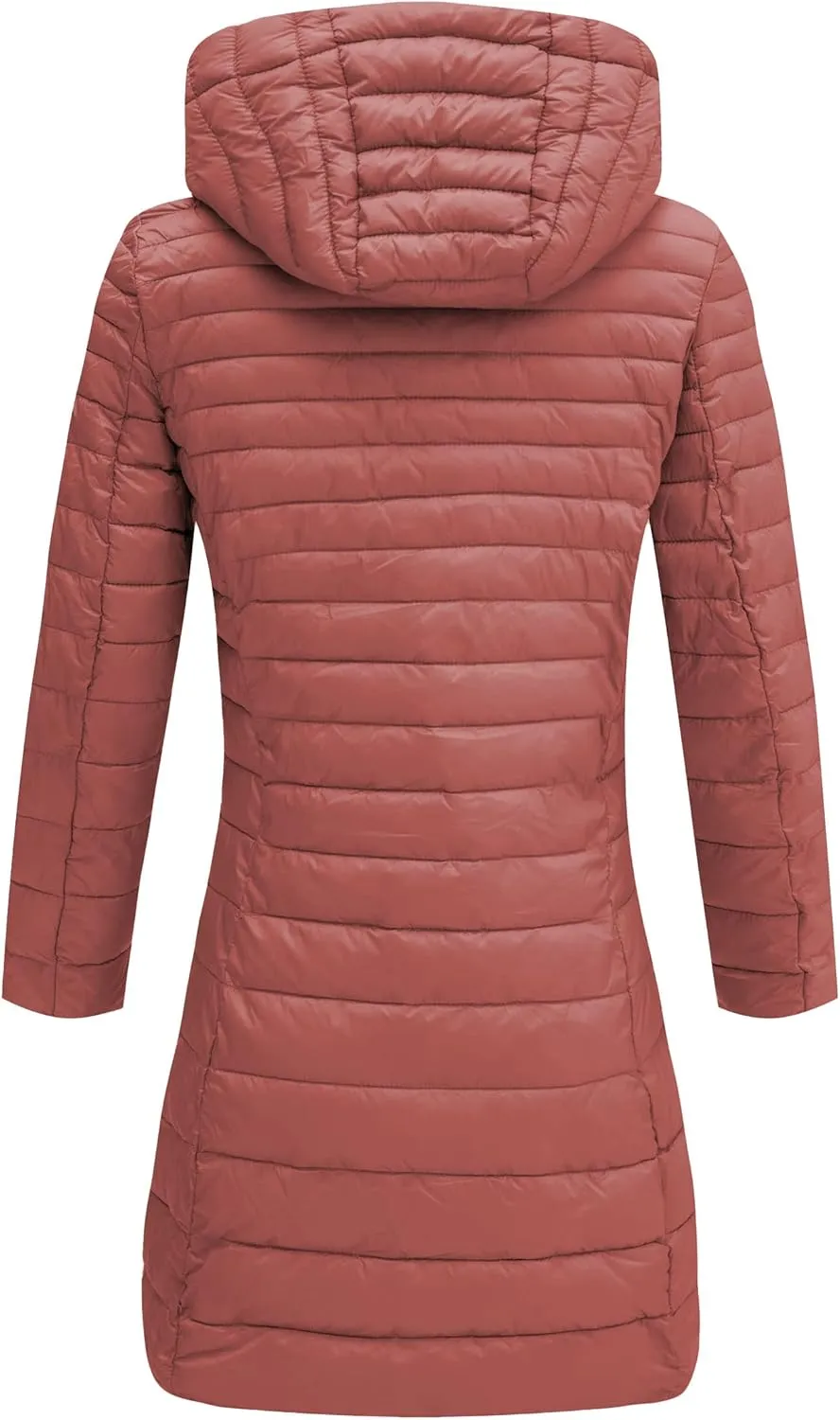 Bellivera Women's Quilted Lightweight Puffer Jacket, Winter Coats for Women Long Padded Bubble Coat