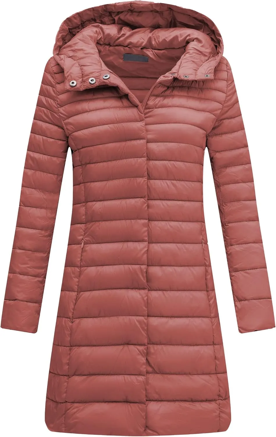 Bellivera Women's Quilted Lightweight Puffer Jacket, Winter Coats for Women Long Padded Bubble Coat
