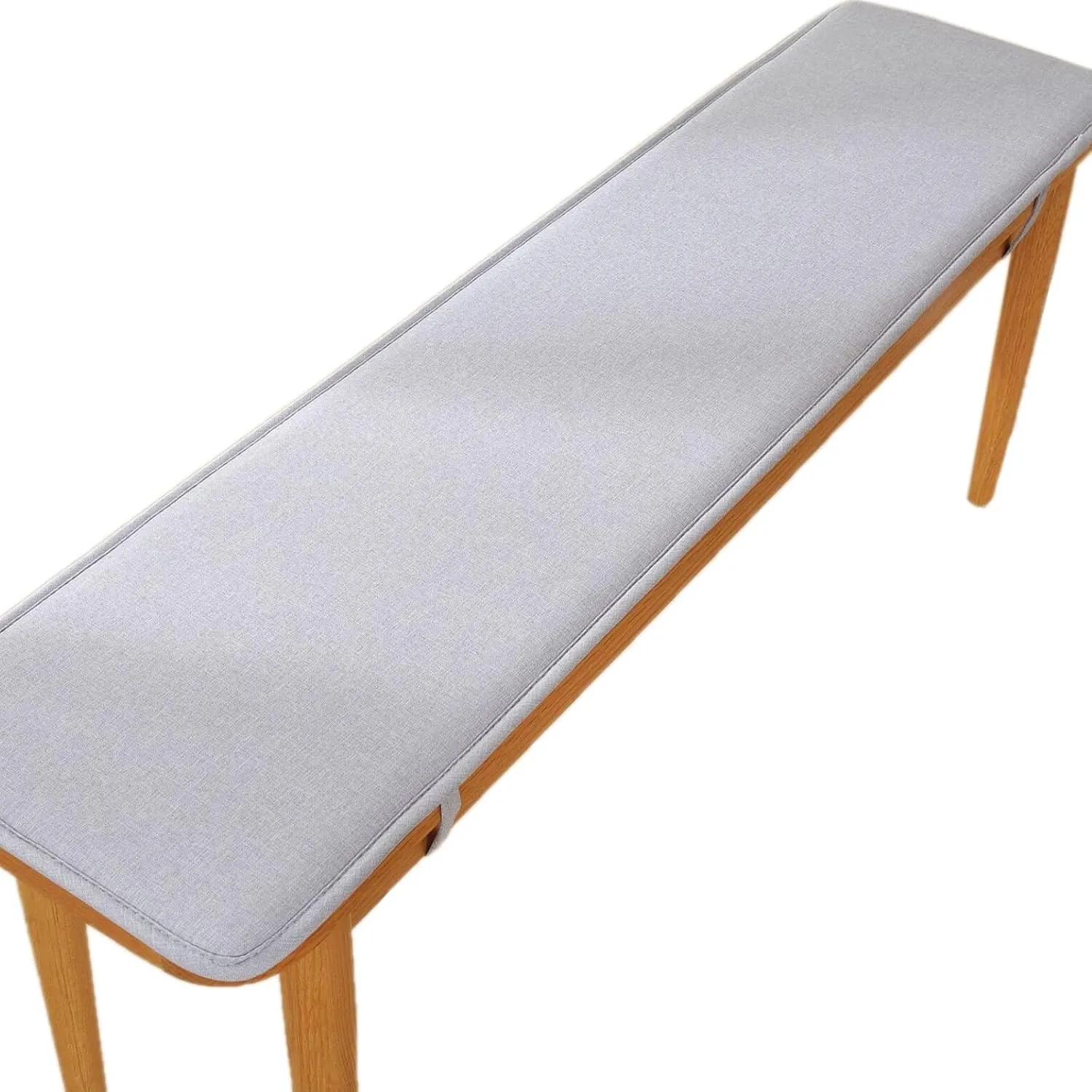Bench Cushions for Indoor Furniture 40/48/60 x 14/15/17/11 inch Rectangular Non Slip Outdoor Bench Cushion pad for Deck Chair Swings Bench Cushion(Light Gray,13x59inch)