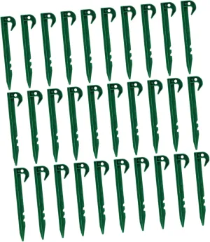 BESPORTBLE 30pcs Ground Nails Tent Pegs for Outdoor Camping Gardening Landscaping Lightweight Garden Stakes for Securely Fixing Tents Awnings