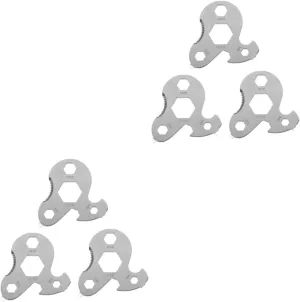 BESPORTBLE 6pcs Rope Adjusters for Tents Tensioners for Camping Hiking Outdoor Activities Lightweight Cord Buckles to Prevent Slipping