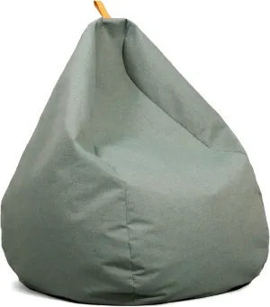 Big Joe Tuft Weatherproof Bean Bag Chair, Sage Intertwist, Weather Resistant UV-Protected Fabric, 3 feet Teardrop