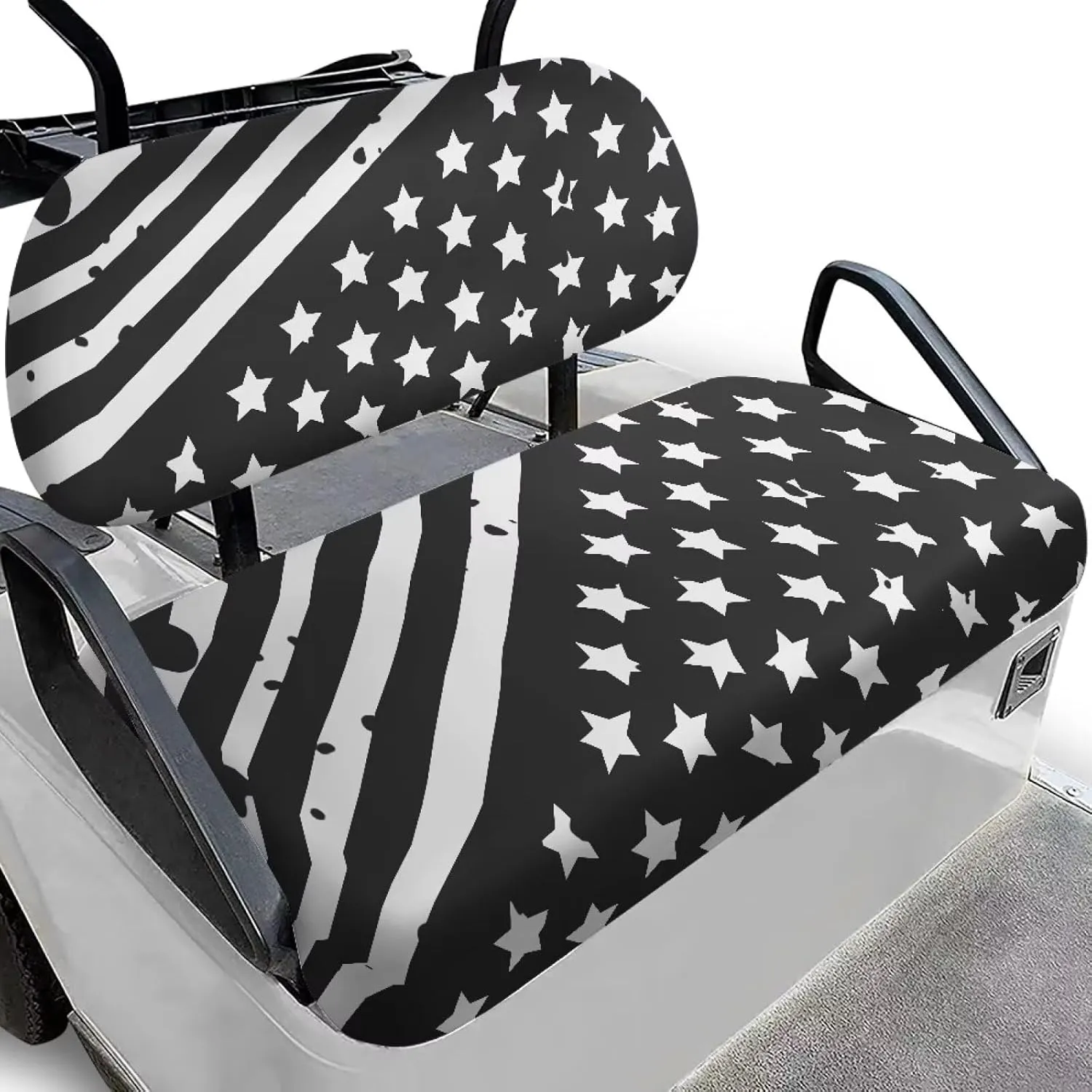 Biyejit Golf Cart Seat Covers Golf Cart Backrest Cover Bench Seat Covers Fits Most 2-Seat Golf Carts, Golf Cart Accessories