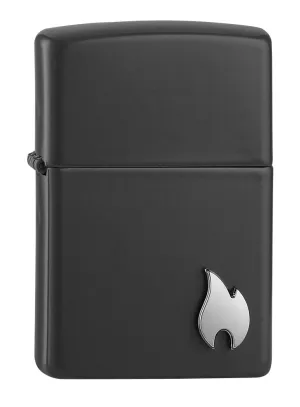 Black Matte classique avec emblème de flamme
