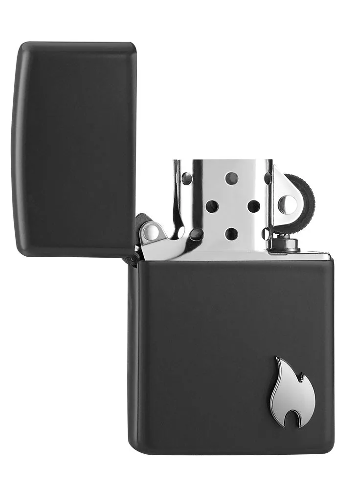 Black Matte classique avec emblème de flamme