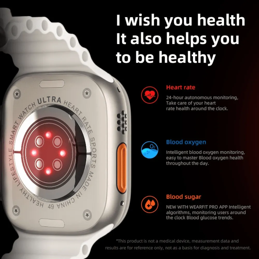 Black Ultra Smart Watch (Rugged Titanium Case & Trail Loop  ) - Imported