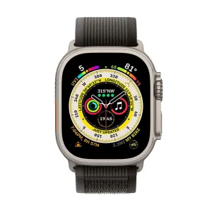 Black Ultra Smart Watch (Rugged Titanium Case & Trail Loop  ) - Imported